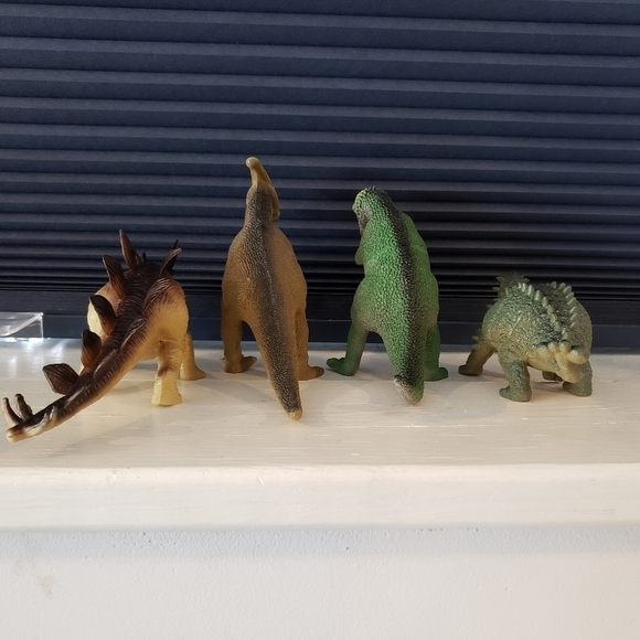 Lot of 5 Vintage Solid Hard Plastic Dinosaur Toys Figurines Figures Children Kid - Picture 9 of 15